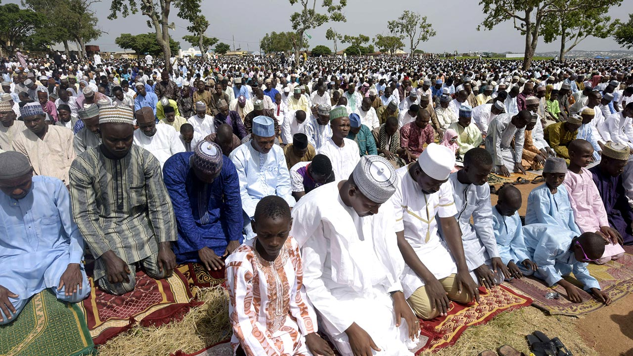 Muslims Flood Praying Ground For Eid-El-Fitr
