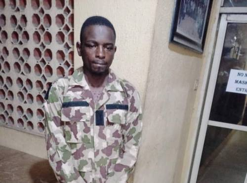 Fake Soldier arrested In Lagos