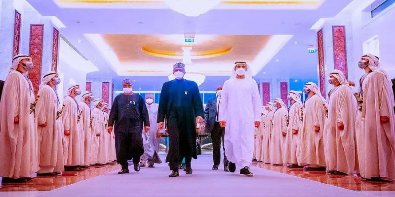 President Buhari arrives UAE to meet new president