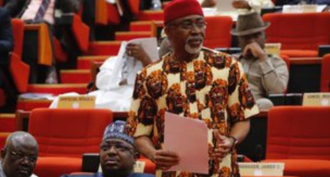 Abaribe Dumps PDP For APGA, Resigns As Senate Minority Leader
